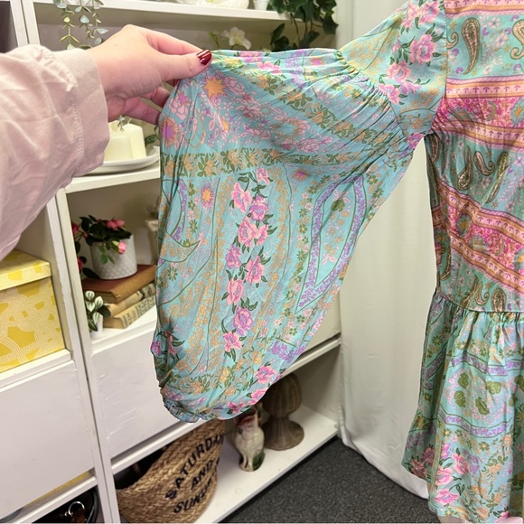 Spell & The Gypsy City Lights Sage Blouse - Picture 2 of 15